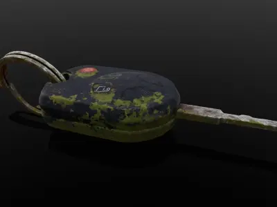 Dirty Key 3D Model  Low-poly 3D model