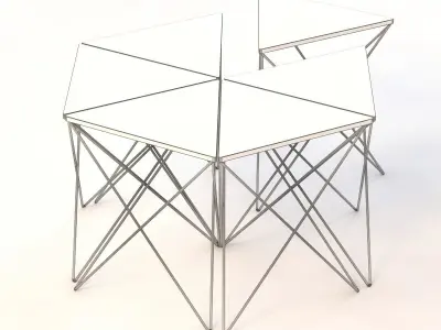 George Tri Side Table 3D model