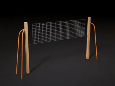 Volleyball net 3D model