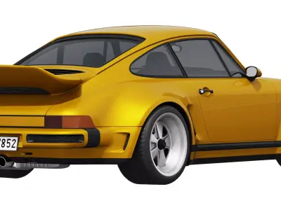 Singer Porsche 911 Carrera Coupe Turbo 2025 3D model