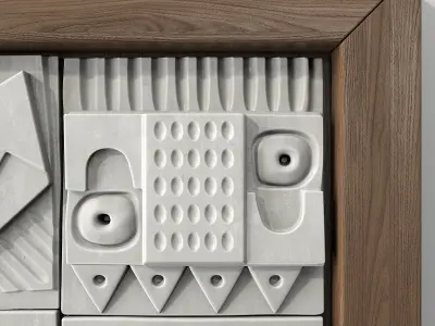 Panel decorative cube  square n1 3D model