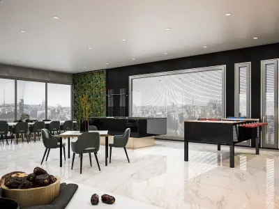 Office Rest and Cafe Design 3D model