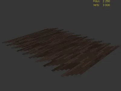 Wood Floor Oak Brooklyn Firestop 3D model