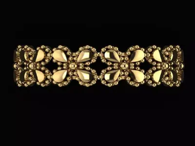 Arabic Tire Ring 3D print model