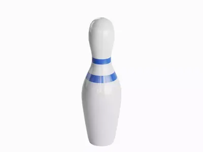 Bowling Pin 02 Low-poly 3D model