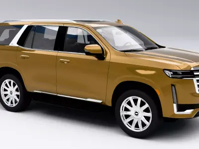 Cadillac Escalade Premium Low-poly 3D model