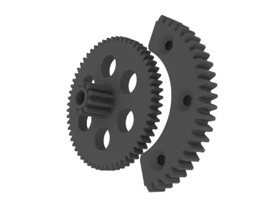 VAG Throttle Gear Repair Kit 3D print model