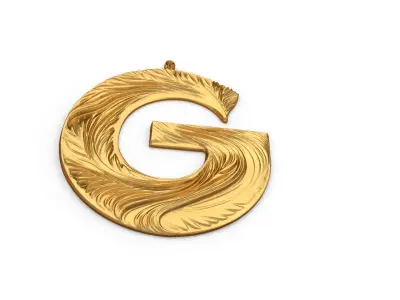 Alphabet Letter G Pendant 3D print model