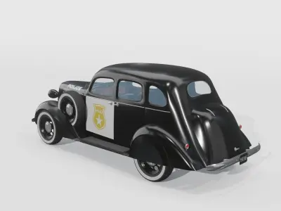 Dodge Sedan Police model 3D model
