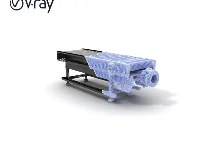 Industrial Conveyor Belt D Model Pack Low-poly 3D model