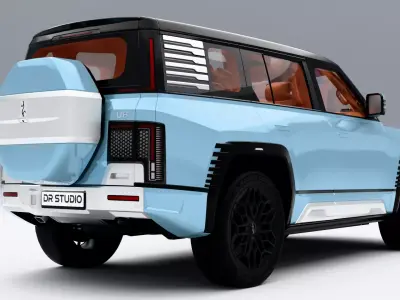 BYD Yangwang U8 2023 Low-poly 3D model