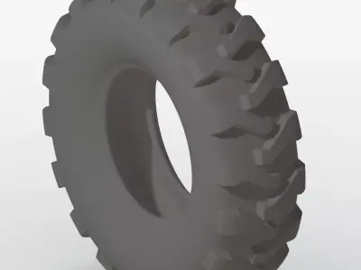Farming Tractor Tyre 3D print model