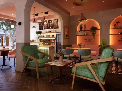 Interior Coffee room  3D model