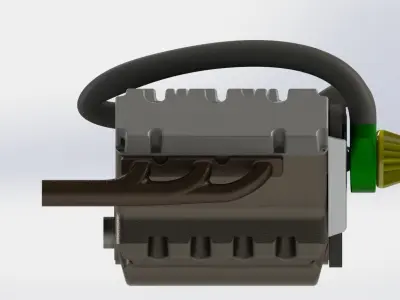 V6 engine 3D model buy