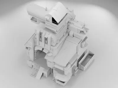 Post Apocalyptic Build 3D model