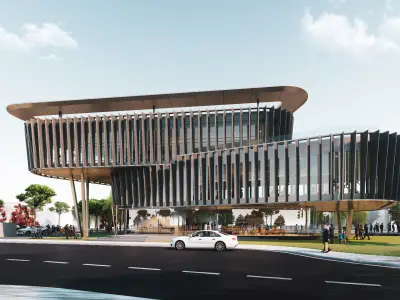 ClubHouse - Multifunctional building 3D model