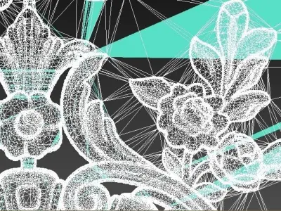 Decor ornament 3D model 02 3D model