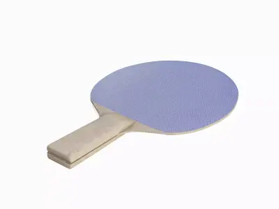Table Tennis Racket 02 Low-poly 3D model