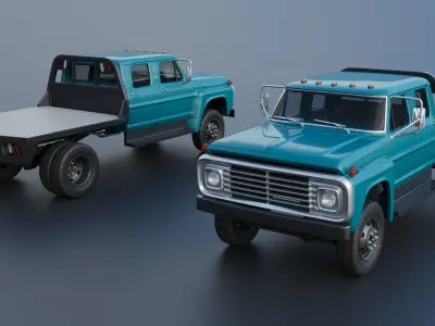 F-750 Crew Cab 1971 3D print model