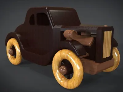 1935 Five-Window Hot Rod 3D print model