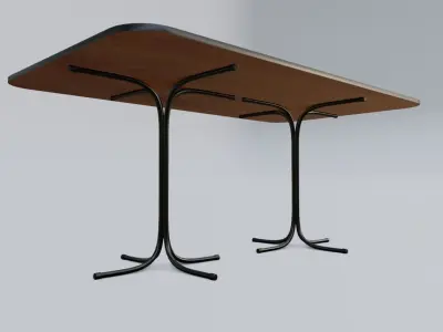 Modern Table - Office - Mesa Moderna Low-poly 3D model