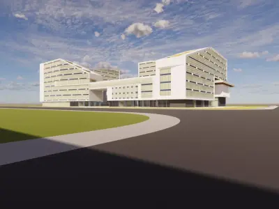 Office Building Architectural Proposal - The Green Matrix 3D model