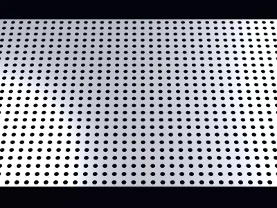 Perforated panel with 20 percent opening 25O49 3D model