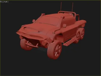 super car concept  3D model purchase