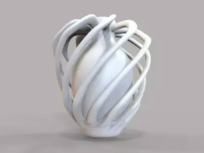 Vase 08 Low-poly 3D model