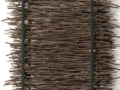 Firewood thin branch decor n1  3D model