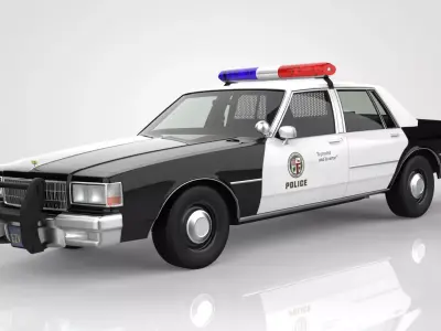 Chevrolet Caprice Classic Police 1989 3D model