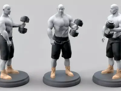  The Rock 3D Printable 3D print model