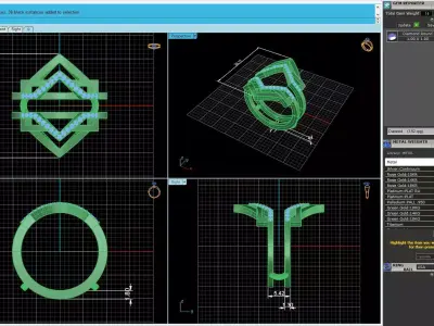 Creative Diamond Ring R2 3D print model