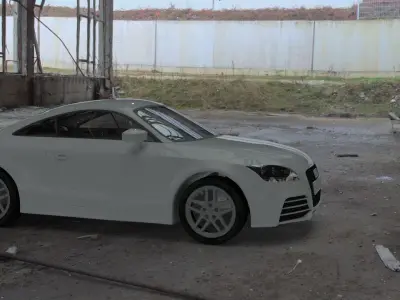 Audi TT RS 2010 Low-poly 3D model