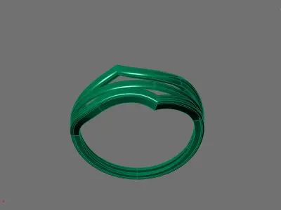 Women Ring Plain Ring Ready STL 3DM Models Womens Rings 3D print model 25