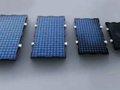 New Frame Solar Panel Collection 3D model