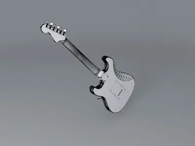 Fender Stratocaster guitar Free 3D model buy