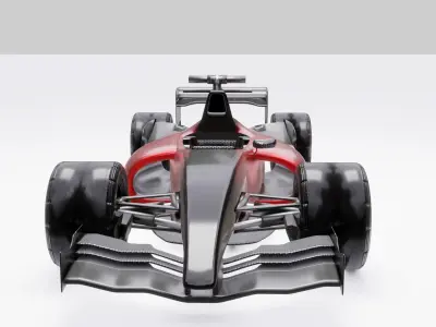 Generic F1  Low-poly 3D model