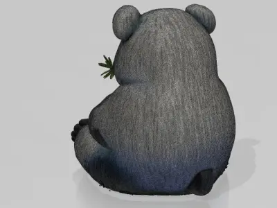Panda 3D Printable Model STL OBJ 3D print model