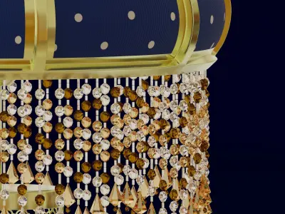 Moroccan Dotted Table Lamp 3D model