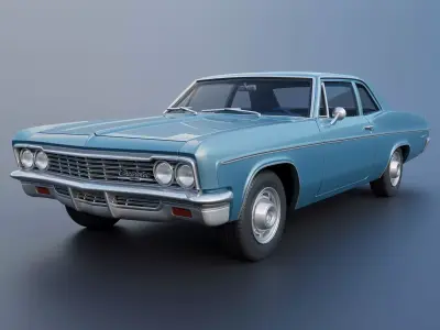 Chevrolet Bel Air 1966 3D print model