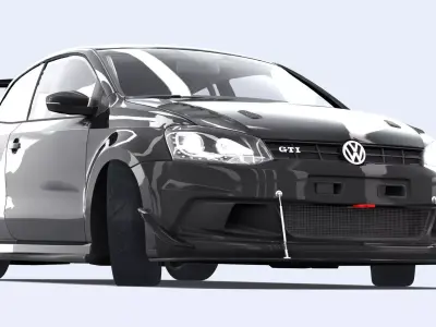 Volkswagen Polo Tune Low-poly 3D model