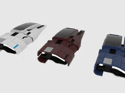 Mass Effect X3M Speeder 3D model