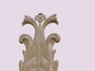 Flower For Wood Carving 3D print model