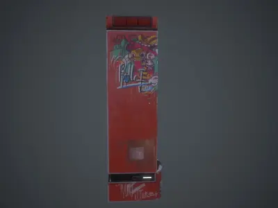Cola Vending Machine Low-poly 3D model