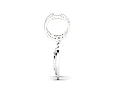 Women earrings 3D print model