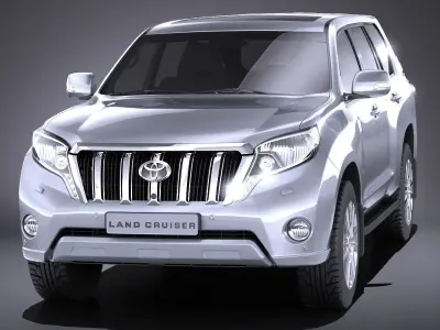 Toyota Land Cruiser 2015 VRAY 3D model
