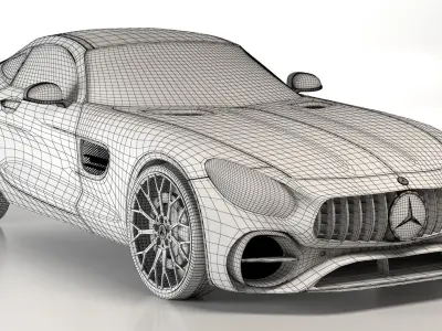 Mercedes Benz AMG GT 2020 Coupe 3D model