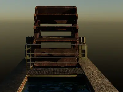 Waterwheel 3D model