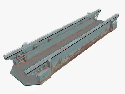 Floating Dock 1 Low-poly 3D model